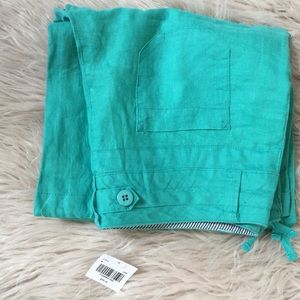 Love Tree jade linen trousers NWT
